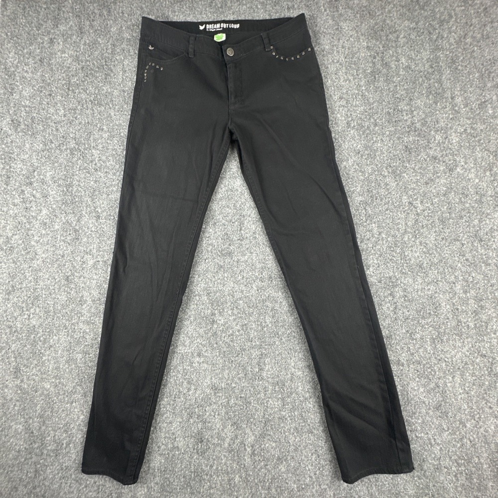 Dream Out Loud Selena Gomez Black Studded Straight Leg Jeans Size 11